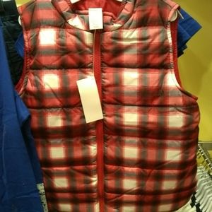 Gymboree boys Buffalo plaid puffer vest